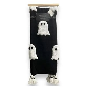 NEW) Rachel Zoe GHOST Throw Blanket 50x60 Black TIK TOK VIRAL - Very Rare 2023
